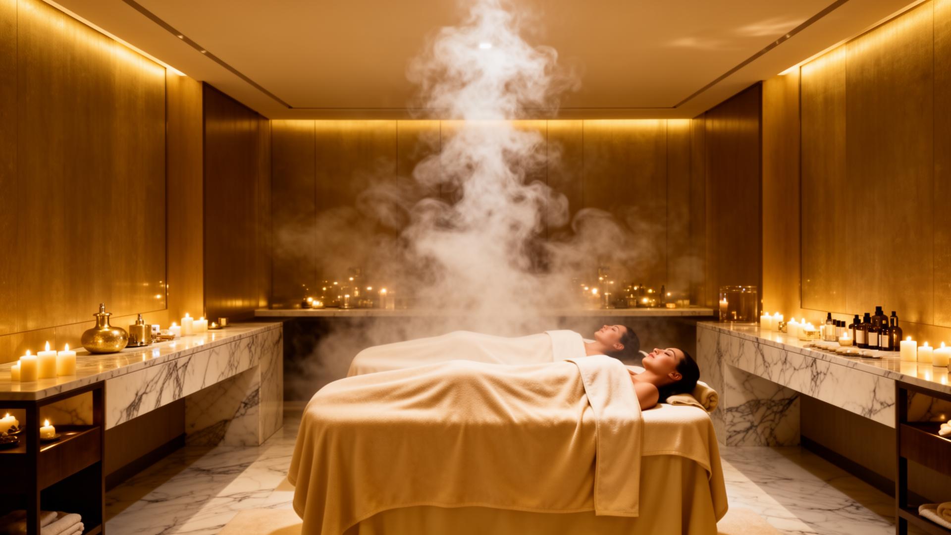 Candlelit luxury head spa treatment room